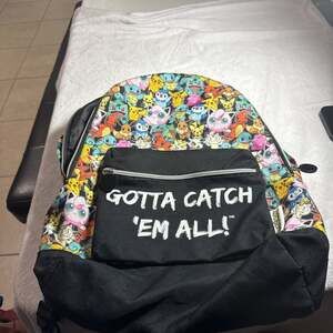 Pokemon "Gotta Catch 'Em All!" Character Print Backpack